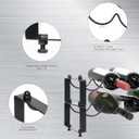 2 Tiered 8-Bottle Metal Wine Rack - Sturdy Wave Design with Reinforced Base | Stackable, Space-Saving Bar, Countertop, or Cabinet Storage (2)