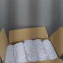 Trlyc Spandex Folding Chair Covers 100 Pcs Universal Fitted Dining Chair Cover Stretchy Slipcovers for Wedding Party Banquet Flat-Front Chairs Covers (White)