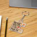 Team Appreciation Gifts for Employee Coworker Staff Bulk, Teamwork Thank You Gift Set Puzzle Piece Acrylic Keychains