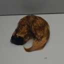 CINHOO Heat Resistant Synthetic Kinky Straight Ponytail Long Afro Kinky Curly Hair Bun Extension With Two Plastic Combs Hairpiece (27#)