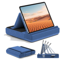 KDD Tablet Pillow Stand, Multi-Angle Viewing Ipad Holder for Lap, Bed and Desk, Foldable Soft Pad Dock with Stylus Mount Compatible with Ipad Pro 12.9, 10.5, 11, Air, Mini, Phones, Books, E-Reader