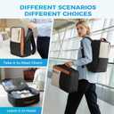 Travel Laptop Backpack, Large Work Bag for Women Men, Carry On Luggage Suitcase Airline Approved Personal Item Backpack, 17" Waterproof Computer Bag for College Hiking Weekender Essentials