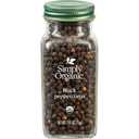 Simply Organic, Black Peppercorns, 2.65 oz (EXP 12/31/27)
