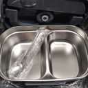 Electric Lunch Box Food Heater 3 in 1 Portable Warmer Leakproof Heated Box for Adults, Heating Microwave for Car/Home with 2 Removable Stainless Steel Container, 12V/24V 110V