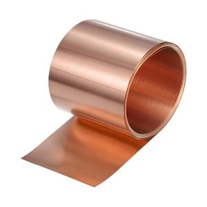 M METERXITY Copper Sheet Roll, 2000 x 100 x 0.1mm/ 6.6ft x 3.9" x 0.004" Metal Foil Sheet Roll, Pure Copper Strip for House Repair/DIY Projects/Electrical/Crafts/Roofing Flashing