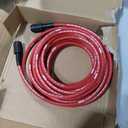 Pressure Washer Hose 25ft Replacement - ISIHUI 1/4 3300 psi Flexible Power Washer Replacement Hose M22 14 mm for Gas and Electric Pressure Washers Red