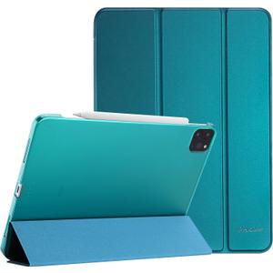 ProCase Smart Case for iPad Pro 11 Case 2021 2020 2018, Slim Stand Hard Back Shell Smart Cover for iPad Pro 11 Inch 3rd Generation 2021/ 2nd Gen 2020 / 1st Gen 2018 -Teal (Emerald)