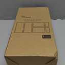 6 Pack Large Clear Plastic Drawer Organizer Trays, Acrylic Kitchen Drawer Organization and Storage Dividers, Non-Slip Storage Bins for Makeup, Kitchen Utensils, Bathroom, Jewelries and Office Desk