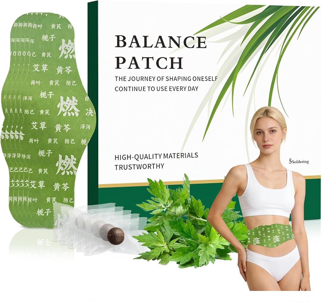 Herbal Patch Pad Balance, Mugwort Herbal Navel Patches (1Box 5 Piece)