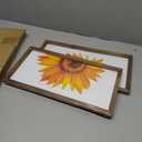 pechpell Set of 2 Sunflower Wall Decor Wood Framed, Wooden Summer Wall Art, Yellow Sunflower Pictures Kitchen Bedroom Bathroom Living Room Office Decorations for Home