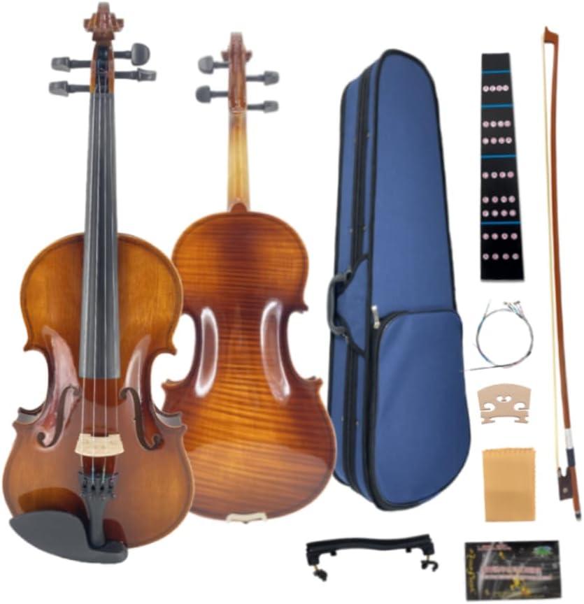 Violin 4/4 Full Size Kit for Beginners, Students, Adults
Ready to Play, Acoustic Violin Fiddle Set, Lightweight Hard Case, Perfect for School Orchestra & Daily Practice, Glossy