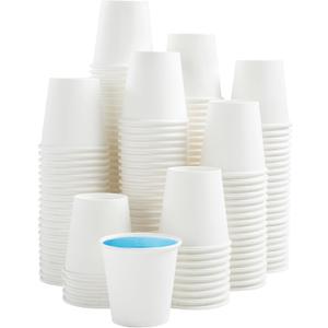 100 Pack 3 oz Paper Cups, Disposable Bathroom Cups, Small Mouthwash Cup White Paper Drinking Cup for Party,Picnic,Travel and Events