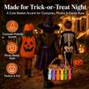 6 Pcs Halloween DIY Flocked Bunny Figurines Paintable Rabbit Decor Set