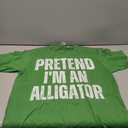 Alligator Lazy Halloween Costume, Pretend I'm an Alligator T-Shirt, S Size