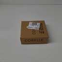 Corelle Vitrelle 6-Piece Bowl Set Triple Layer Glass and Chip Resistant, 20-Oz Lightweight Round Bowls, Winter Frost White