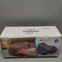 Neck Massager Pillow with Heat, 3-in-1 Shiatsu & Cervical Traction for Pain Relief, Ergonomic Shoulder Massager and Posture Corrector for Men & Women, Corded ElectricDark Gray