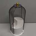 Dustproof Toothbrush Holders with Cover, Rotating Electric Toothbrush and Toothpaste Holder for Bathroom Countertop, 3 Slots Makeup Brushes Organizer, Grey White