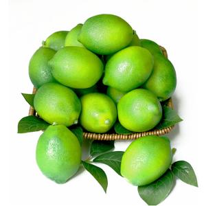 12 Fake Limes Artificial Lemons with 8 Leaves Fake Fruit Lemon Decorations for Kitchen Fake Green Lemons Decorative Fruit Simulation Lifelike Faux Limes for Party Bowl Home Photography Props(Green)
