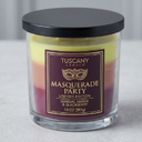 Tuscany Candle Masqueradew Party: Juicy Pomegranate & Enchanted Jasmine Scented Halloween Candle, 14 oz