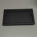 Coated Sand Casting Cast Iron Fireplace Ash Dump Door, 4 1/2 by 8 5/8 Inch, Black