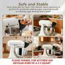 Flour Funnel for Kitchen Aid Mixer, Fits Tilt-Head 4.55 Qt (KSM150), 2026 New Kitchen Aid Attachments for Stand Mixer, Durable Dishwasher-Safe Baking Tool (Black)