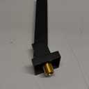 Tub Spout, Matte Black 1/2 NPT Thread Square Tub 180 Swivel Bathroom Folding Spout Bathtub Faucet Shower System Set Wall Mounted Shower Mixer Water Outlet