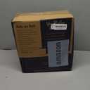 Reli. Small Trash Can with Lid, 1.3 Gallon (5 Liter) | Stainless Steel (Matte Black) | Small Bathroom Trash Can | Step Pedal Garbage Bin with Removable Bucket, Kitchen | Rectangular Metal Bin