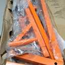 VEVOR Z Rack, 300 lbs Industrial Grade Z Base Garment Rack, 24" x 63" x 71" Clothes Rack, Sturdy Steel Heavy Duty Clothing Rack w/Lockable Casters for Home Garment Store Orange