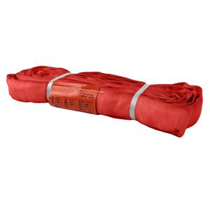 ATERET Powerlift Red Polyester Endless Round Sling - 8 Feet Length, 13,200 lb. Vertical Capacity, 26,400 lbs Basket - Heavy Duty Poly Lifting Sling