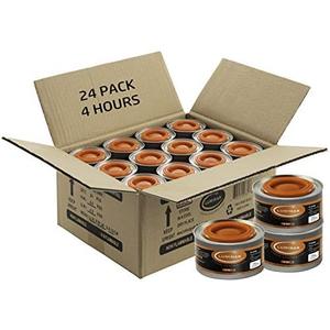 Luminar Resealable-Wick Chafing Fuel Cans, 24 Pack, 4 Hour - Premium Quality Burners for Food Warmers - No More Spills, Waste, or Hassle - Perfect for Convenient, and Long-Lasting Event Catering