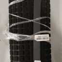 Smiry Front Door Mat Outside Entrance, Heavy Duty Natural Rubber Doormat, Non Slip, Trap Dirt and Moisture, Easy Clean, Low Profile Welcome Floor Mats for Indoor Outdoor Entry, 29.5x17 Inch, Black