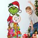 2 x Large Christmas Decorations Calendar Sign, Christmas Advent Calendar Cardboard Cutout Standup for Xmas Home Indoor Decor