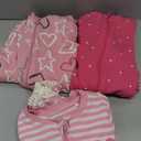 HUGGIES Baby 3-pack Footed Coverall Pajamas (2T, Sea Pink/Stars)