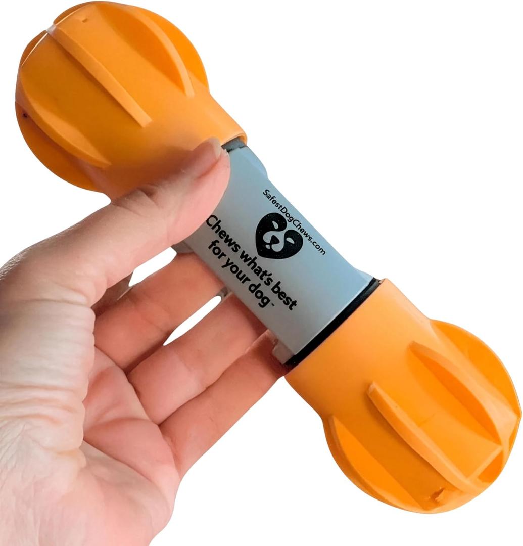 The Safe Dog Bully Stick Holder Treat & Chew Stick Holder for Small, Medium & Large Dogs Durable Bone & Yak Chew Holder Anti-Choking Dog Bone Holder Toy - Best for Safe Chewing