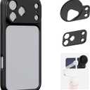 SmallRig FilMov Bumper Phone Case for iPhone 17 Pro Max, Hollow Back Design with Lens Backplate, 67mm Filter Adapter Compatible with Phone Gimbal Stabilizers, for DJI for Insta360, Black - 5793