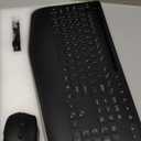 Wireless Keyboard and Mouse Combo - 9 Backlit Effects, RGB, Ergonomic Wrist Rest, Phone Holder, 2.4G Full Size, Rechargeable, Sleep Mode, Quiet Keyboard Set for Computer, PC, Laptop, Mac, Windows (Classic Black)