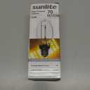 Sunlite 03610 LU70/MED High Pressure Sodium Light Bulb, 70 Watts, ED17/MED, Medium Base (E26), ANSI Code S62, 6000 Lumen, 24000 Life Hours, Clear, 2100K