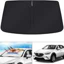 KUST Windshield Sun Shade Custom Fit for Mazda CX-30 2019-2025 2026 CX30 Accessories Sunshade Foldable Sun Visor Protector Blocks UV Rays Keep Your Car Cooler