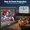 Inflatable Movie Screen Outdoor Projector Screen for Outside 25ft, Large Blow Up Screens Front and Rear Projection with Air Blower, Best for Movie Nights Backyard Home Theater