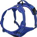 TRUE LOVE Adjustable No-Pull Dog Harness Reflective Pup Vest Harnesses Comfortable Control Brilliant Colors Truelove TLH5651(Royal Blue,M)