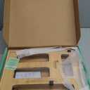 6 IN 1 Bamboo Baggie Organizer for Drawer with Labels, Expandable Storage Bag Organizer with Aluminum Foil and Saran Wrap Cutter Compatible with Quart, Gallon, Sandwich and Snack Size Bags