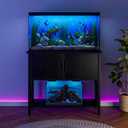 APPOLYN 40-50 Gal Aquarium Stand with Cabinet Storage, Black
