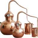 5 litres Pure Copper Alembic Still for Whiskey, Moonshine, Essential Oils by Copperholic