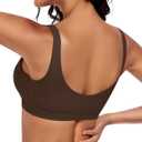 Werkiss Bralettes for Women Natural Lift Wireless Bras No Underwire Light Support Sports Bra (L)