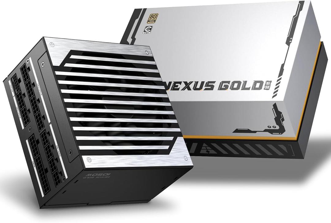 GOLDEN FIELD 1050W Power Supply, Cybenetics Platinum ATX 3.1 PCIe 5.1 Fully Modula PSU, LLC+ DC-DC+ Active PFC+ ECO Mode, 1000 Watt Gaming PC PSU with Native 12V-2x6 Cable for RTX 5080 RX 7900 XTX (Black)