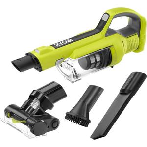 RYOBI ONE+ 18V Cordless Hand Vacuum with Powered Brush (Tool Only) Black Green (PCL700B) 
