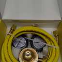 BETOOLL Nitrogen Regulator - Nitrogen Gauge with 78.7" Hose, 0-600 PSI Delivery Pressure Equipment Brass Inlet Outlet Connection Gauges
