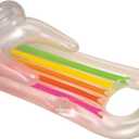 Intex 58802EP Inflatable King Kool Swimming Pool Lounge Raft in Blue or Grey -2 Pack