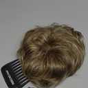 REECHO Hair Topper, Short Wiglet Hair Topper for Women with Thinning Large Coverage Synthetic Top Crown Hairpiece for Women - Honey Pecan