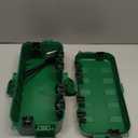 Flemoon Medium Outdoor Electrical Box (11.5x5.2x4 inch), IP54 Waterproof Extension Cord Cover w/6 Cable Entry Ports, Weatherproof Connection Box for Power Strip, Timer, Plug, Holiday Lights, Green